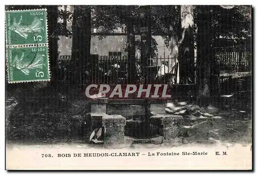 Cartes postales Bois de Meudon Clamart La Fontaine ste Marie