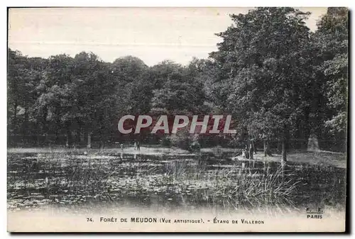 Cartes postales Foret de Meudon Etang de Villebon