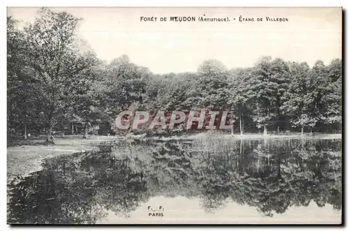 Cartes postales Foret de Meudon Etang de Villebon