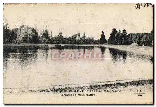 Cartes postales Foret de Meudon Bellevue le Bassin de la seconde Terrasse de l observatoire