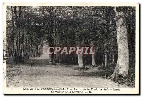 Cartes postales Bois de Meudon Clamart Abords de la Fontaine sainte Marie