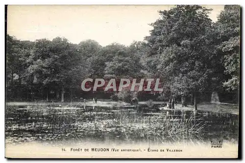 Cartes postales Foret de Meudon Etang de Villebon