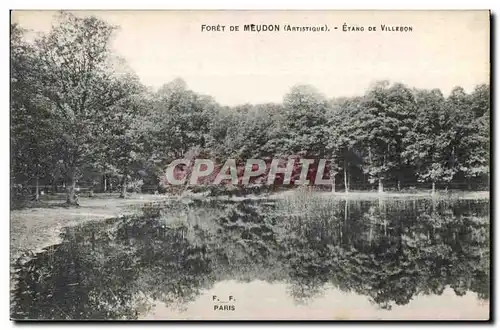 Cartes postales Foret de Meudon Etang de Villebon