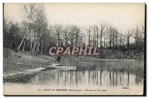 Ansichtskarte AK Foret de Meudon Etang de Villebon Pecheurs