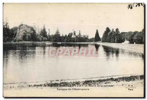 Ansichtskarte AK Foret de Meudon Bellevue Le Bassin de la seconde Terrasse de l observatoire