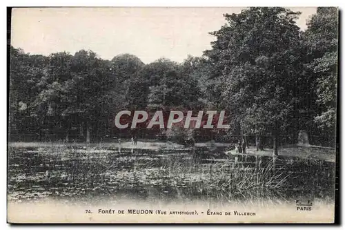 Cartes postales Foret de Meudon Etang de Villebon