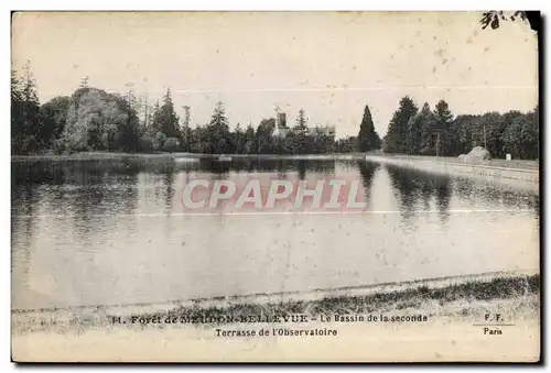 Cartes postales Foret De Meudon Bellevue Le Bassin de la seconde