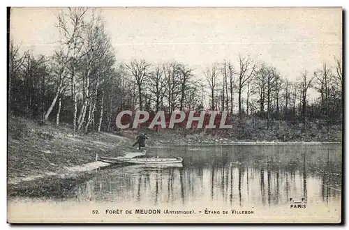 Ansichtskarte AK Foret De Meudon Etang de Villebon Pecheurs