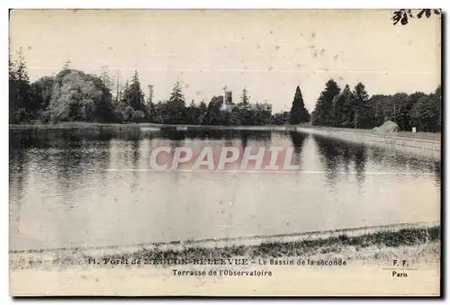 Cartes postales Meudon Foret De Bellevue Le Bassin de la seconde Terrasse de l observatoire