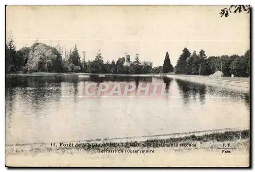 Cartes postales Meudon Foret De Bellevue Le Bassin de la seconde Terrasse de l observatoire