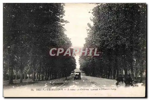 Cartes postales Meudon Bellevue Avenue du Chateau menant a l observatoire