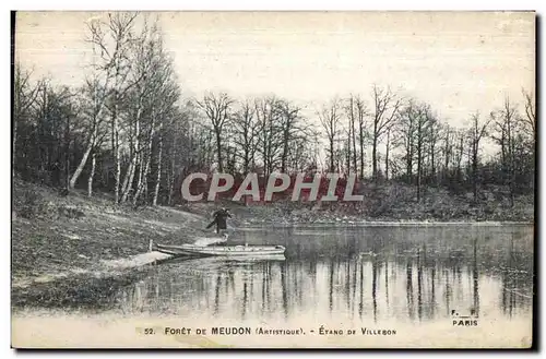 Ansichtskarte AK Meudon Foret De Etang De Villebon Pecheurs