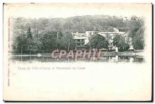 Cartes postales Ville D Avray et Monument de Corot