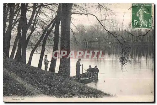 Ansichtskarte AK Vaucresson Etang de la Marche Pecheurs