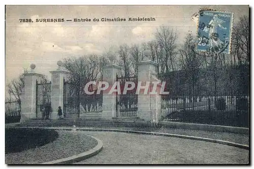 Cartes postales Suresnes Entree du Cimetiere americain