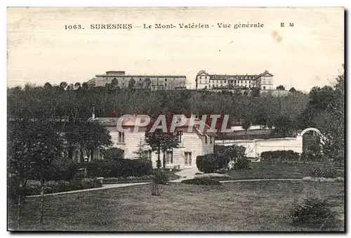 Ansichtskarte AK Suresnes Le mont Valerien vue generale