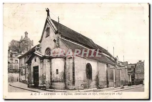 Cartes postales Sevres L Eglise construile en 1893