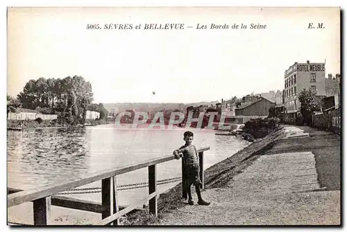 Cartes postales Sevres et Bellevue Les Bords de la Seine