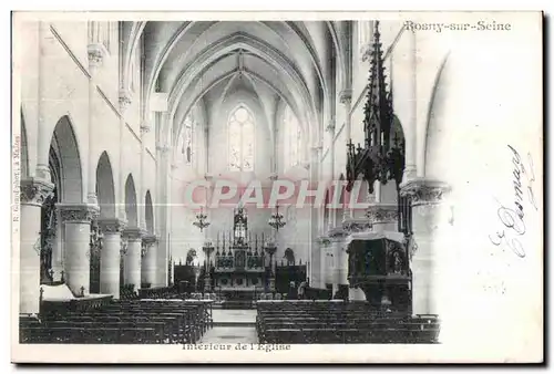 Ansichtskarte AK Rosny Sur Seine Interieur de I Eglise