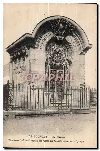 Ansichtskarte AK Le Bourget Le Caveau Monument ou sont deposes les restes des Soldats morts en 1870 1871