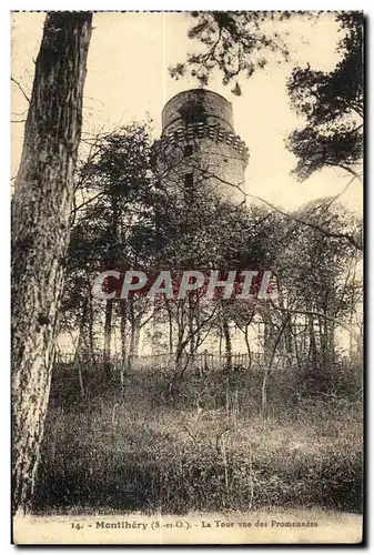 Cartes postales Montlhery (s et o) La Tour vue des Promenades