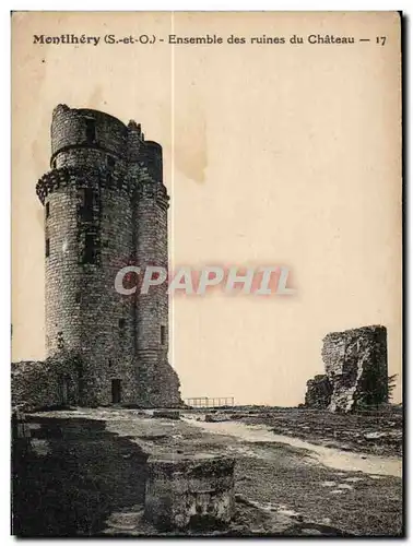 Cartes postales Montlhery (S et O) Ensemble des ruines du Chateau