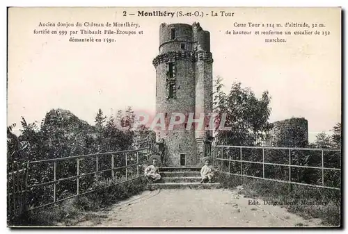 Ansichtskarte AK Montlhery (S et O) La tour ancien donjon du chateau de montlhery fortifie en par Thibault file E