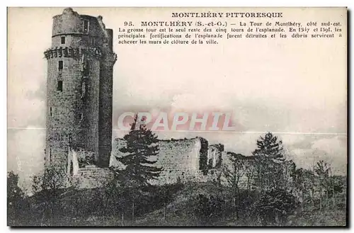 Cartes postales Montlhery (s et O) La Tour de montlhery cote sud