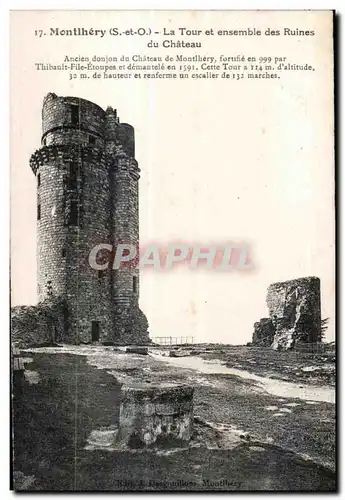 Montlhery - Chateau - La Tour - Cartes postales