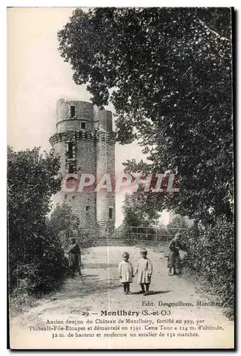 Montlhery - Ancien Donjon du Chateau Enfants - Cartes postales