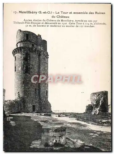 Montlhery - La Tour - Ruines du Chateau - Cartes postales