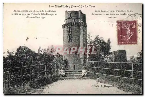 Cartes postales Montlhery (S -et-O ) La Tour Enfants