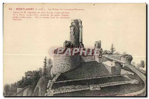 Cartes postales Montlhery (S -et-O ) Le Ruines de l Ancienne Forterene