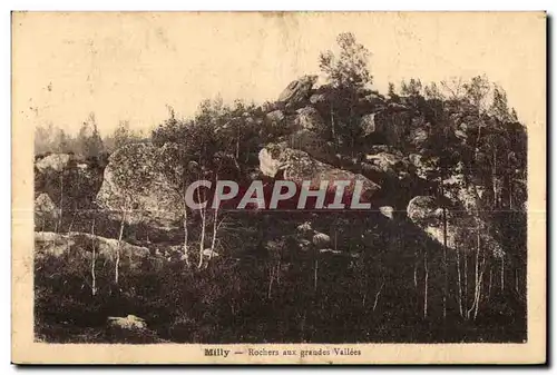 Cartes postales Milly Rochers aux grandes Vailees