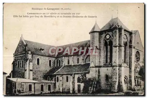 Longpont - La Basilique - Ansichtskarte AK