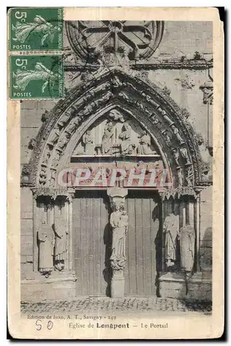 Longpont - La Basilique - Le Portail - Ansichtskarte AK