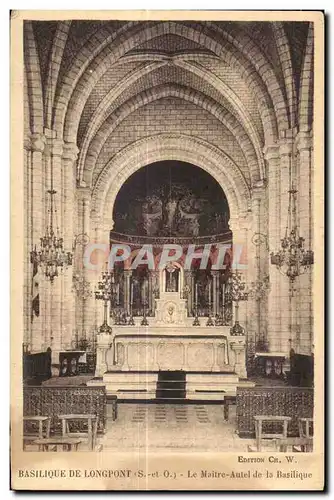 Longpont - La Basilique - Le Maitre Autel - Cartes postales