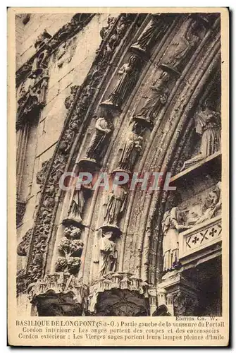 Longpont - La Basilique - Le Portail - Ansichtskarte AK