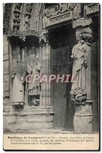 Longpont - La Basilique - Le Portail - Ansichtskarte AK