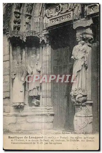 Longpont - La Basilique - Portail - Cartes postales