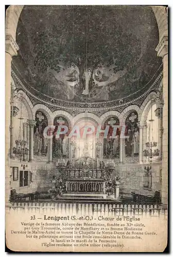 Longpont - La Basilique - Choeur de l Eglise - Ansichtskarte AK