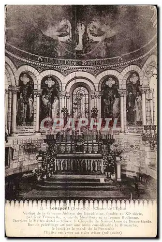 Longpont - La Basilique - Choeur de l Eglise - Ansichtskarte AK