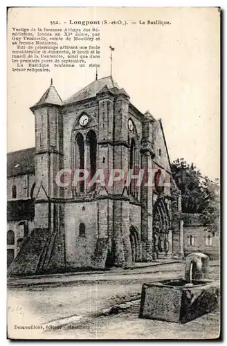 Longpont - La Basilique - Ansichtskarte AK