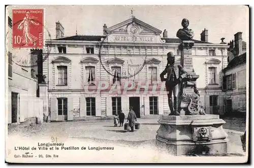 Longjumeau - Le Postillon de Longjumeau - L Hotel de Ville - Ansichtskarte AK