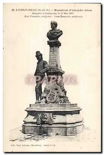 Longjumeau - Monument d Adolphe Adam - Ansichtskarte AK