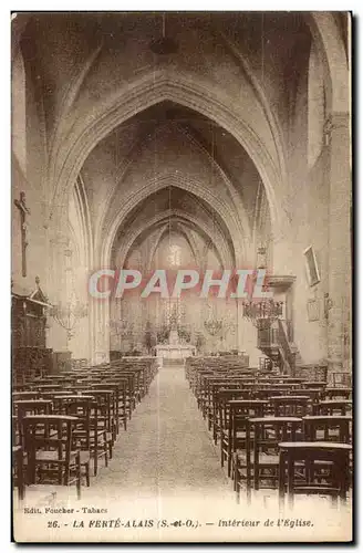 Ansichtskarte AK La Ferte Alais (S et O) Interieur de l Eglise