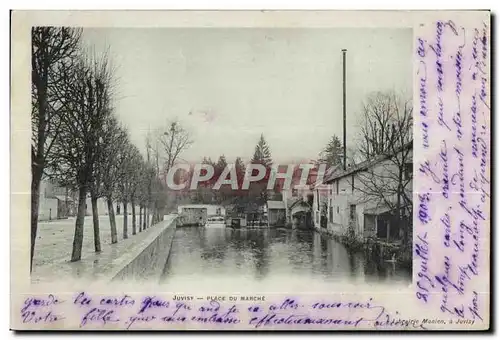 Cartes postales Juvisy place Du Marcht