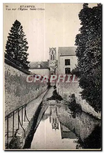 Cartes postales Etampes Vue sur l Eglise saint Gilles