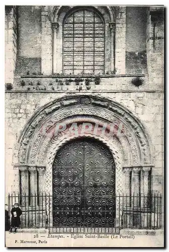 Cartes postales Etampes Eglise saint Basile (Le Portail)