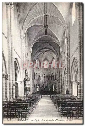 Ansichtskarte AK Etampes Eglise saint Martin d Etampes